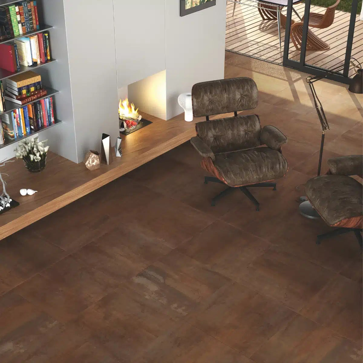 basil white porcelin tiles