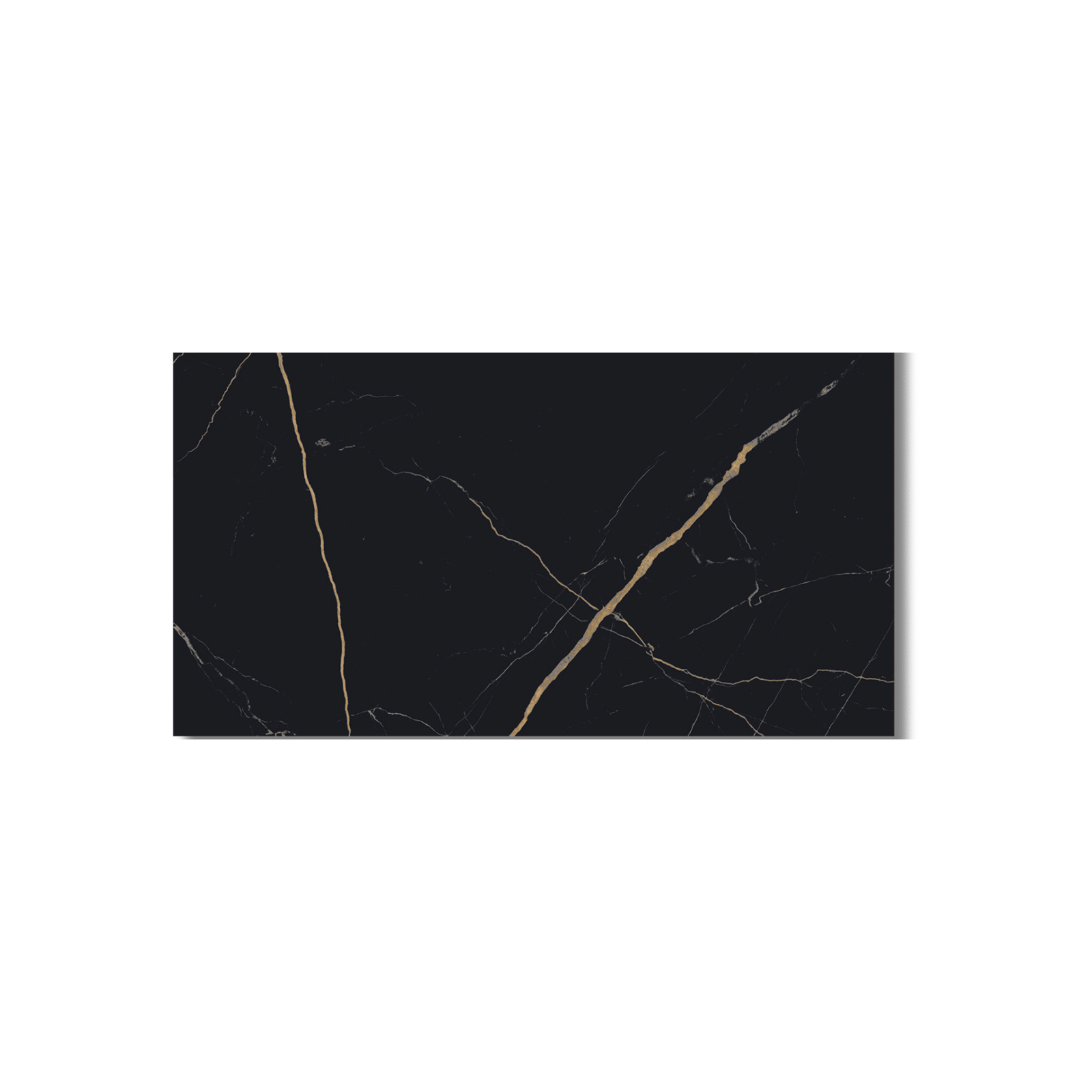 ATL Black gloss porcelain floor tile