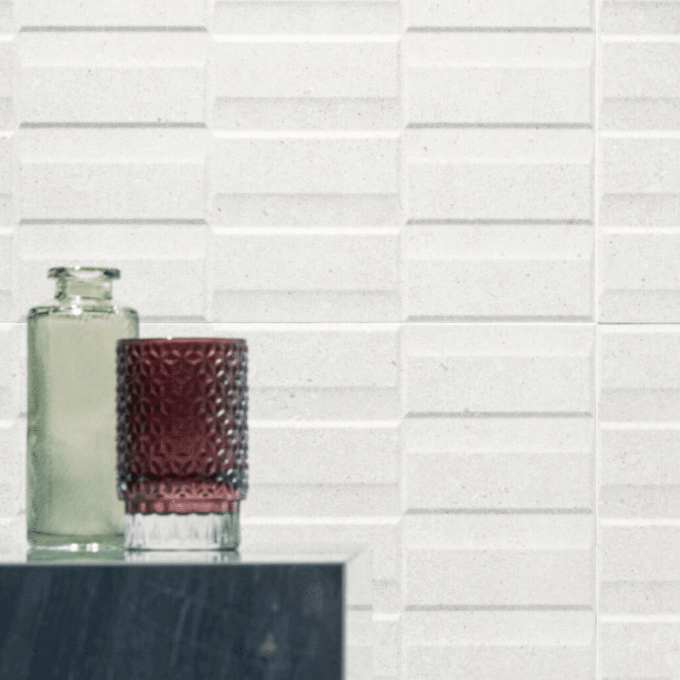 Elegant Acron White Exact Décor matt ceramic wall tiles