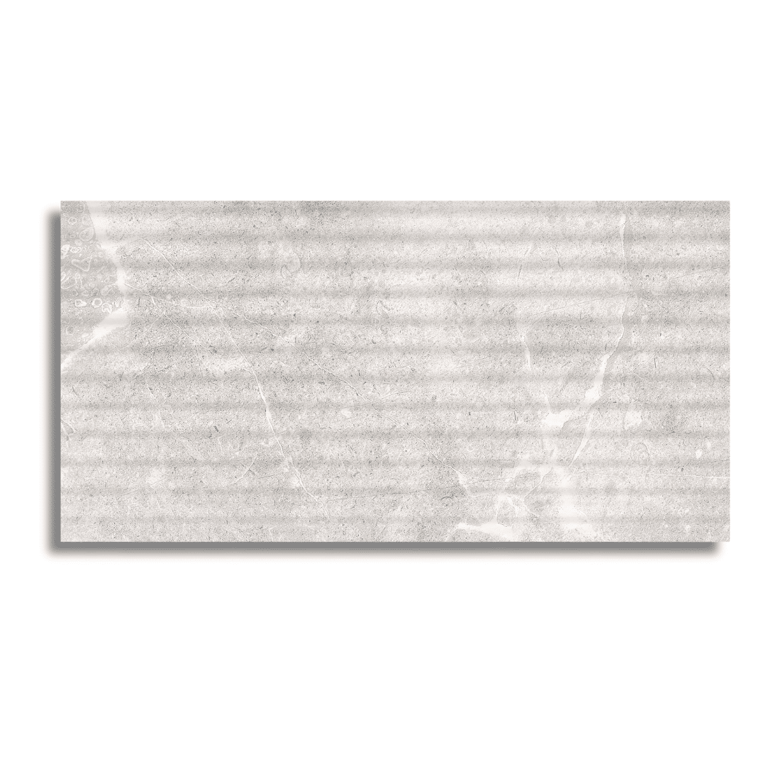 Light grey ceramic marble tiles for modern interiors