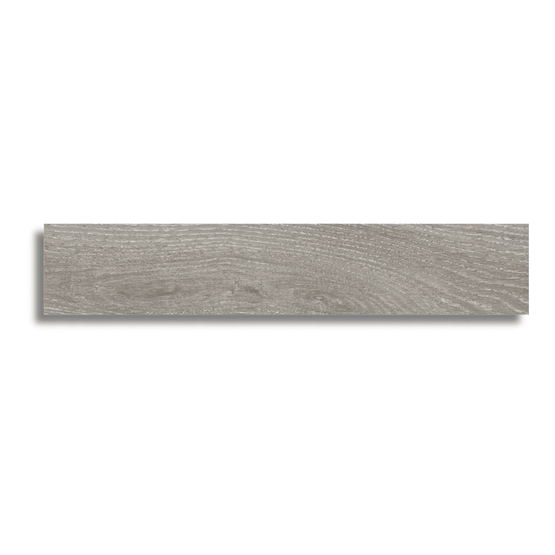 Ancona Grey porcelain tiles with natural wood effect texture