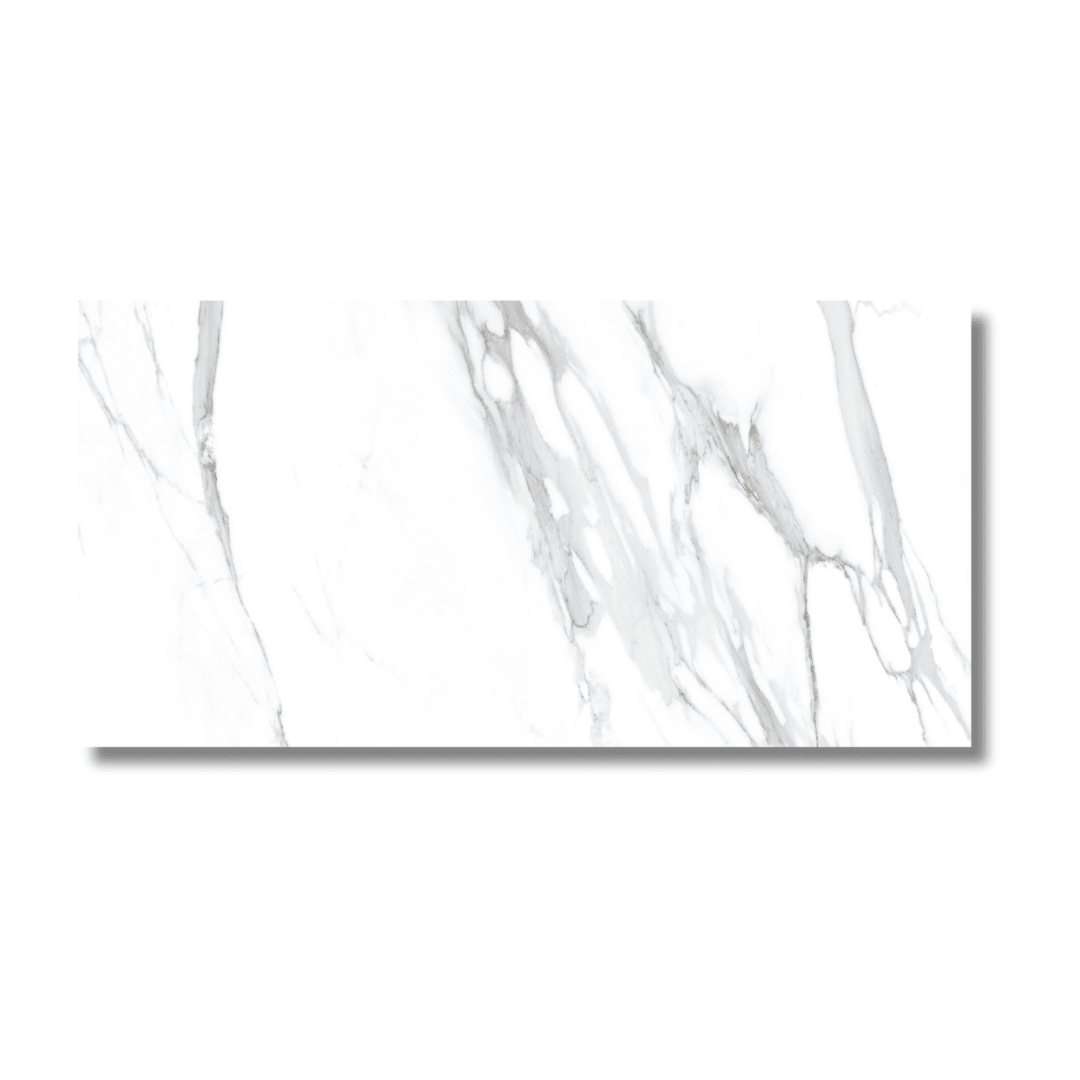 Matt white porcelain tile for wall and floor installations