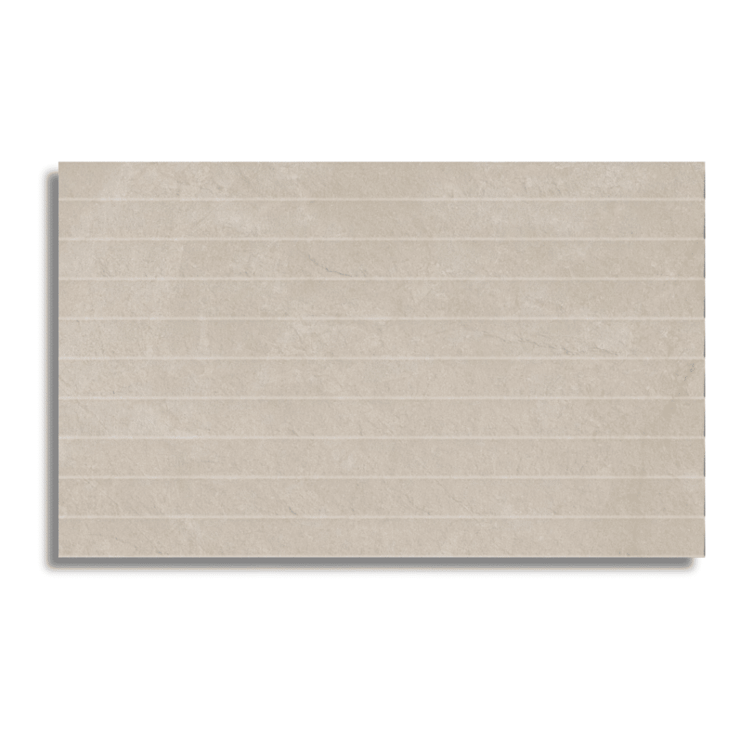 Cream stone effect ceramic decorative tile for interior walls