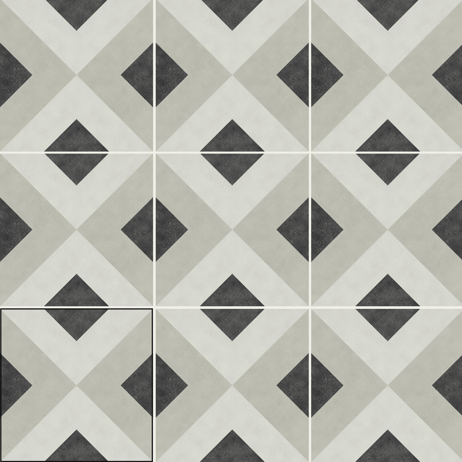 Porcelain Brienna Coal tiles