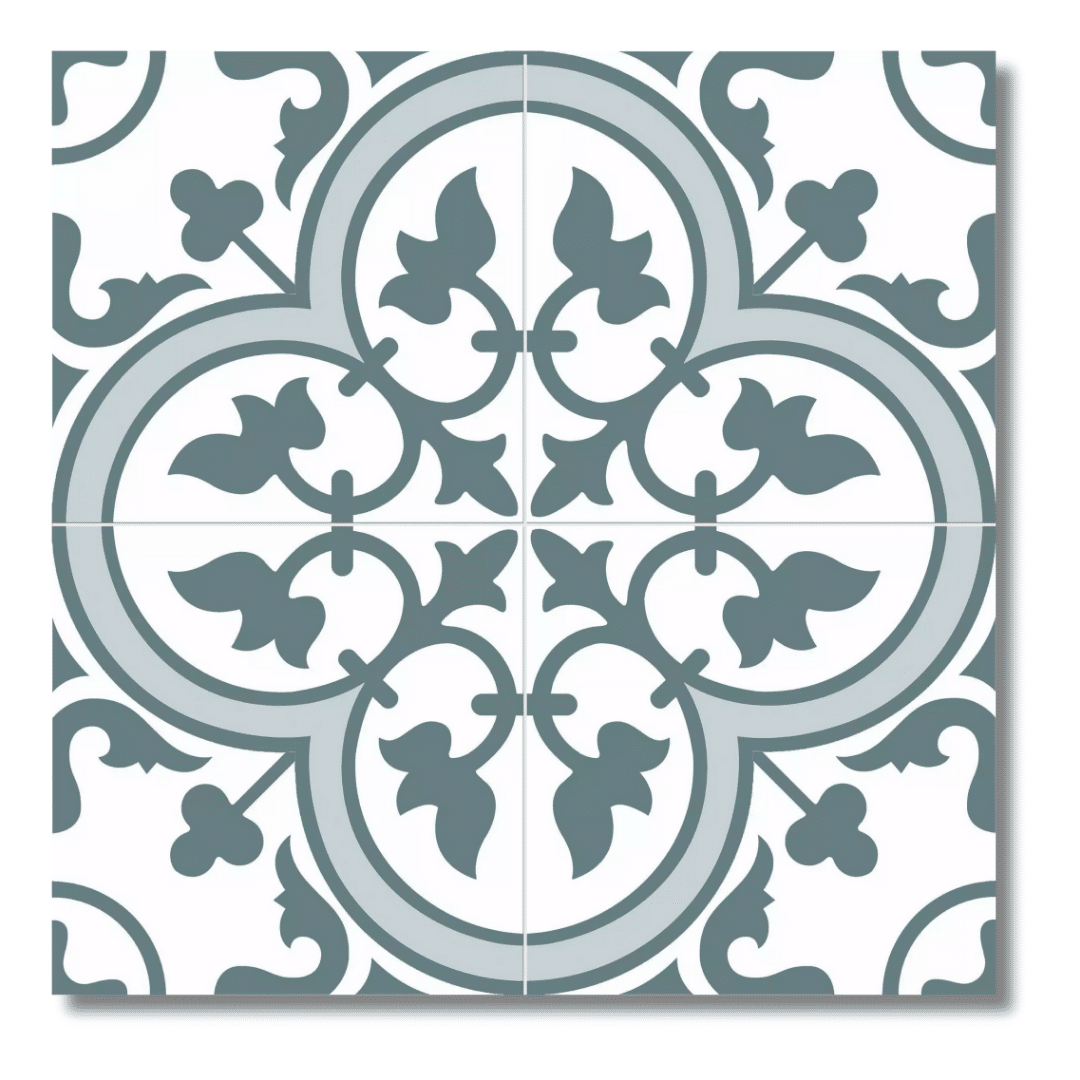 Elegant black ceramic tiles with matt patterned surface