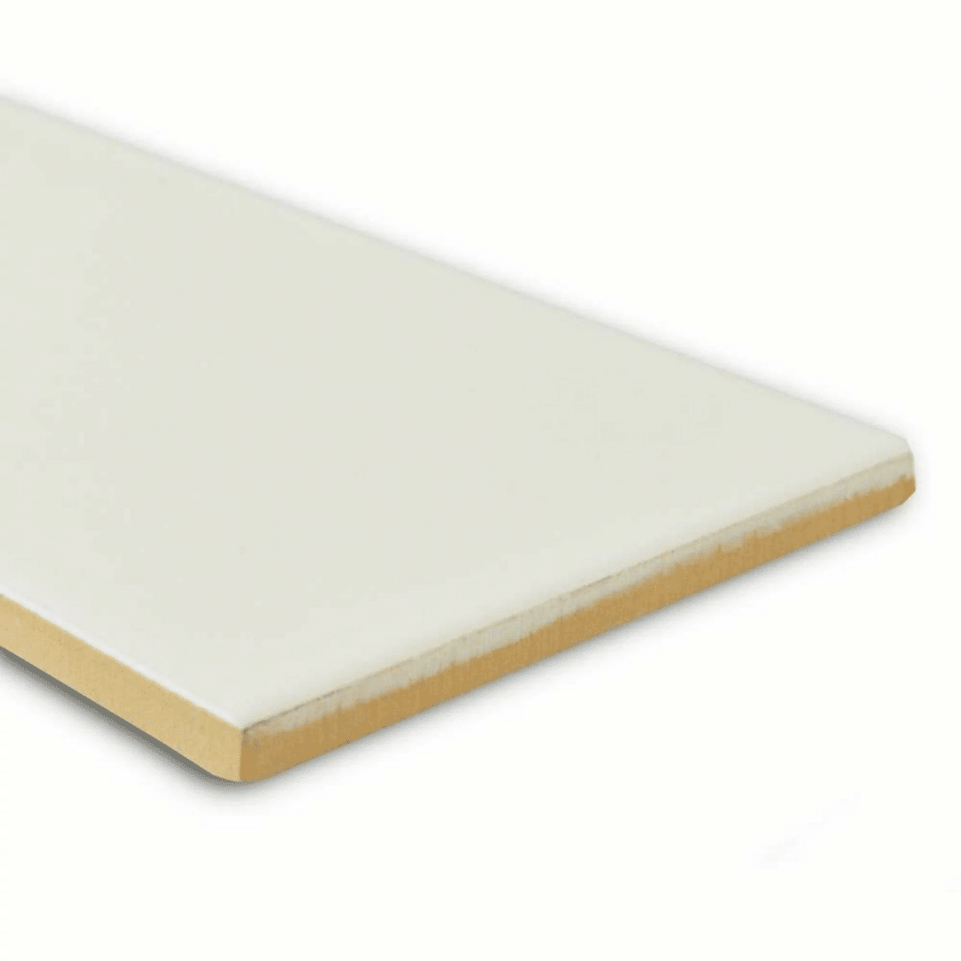 White gloss ceramic metro bricks for interior wall designs