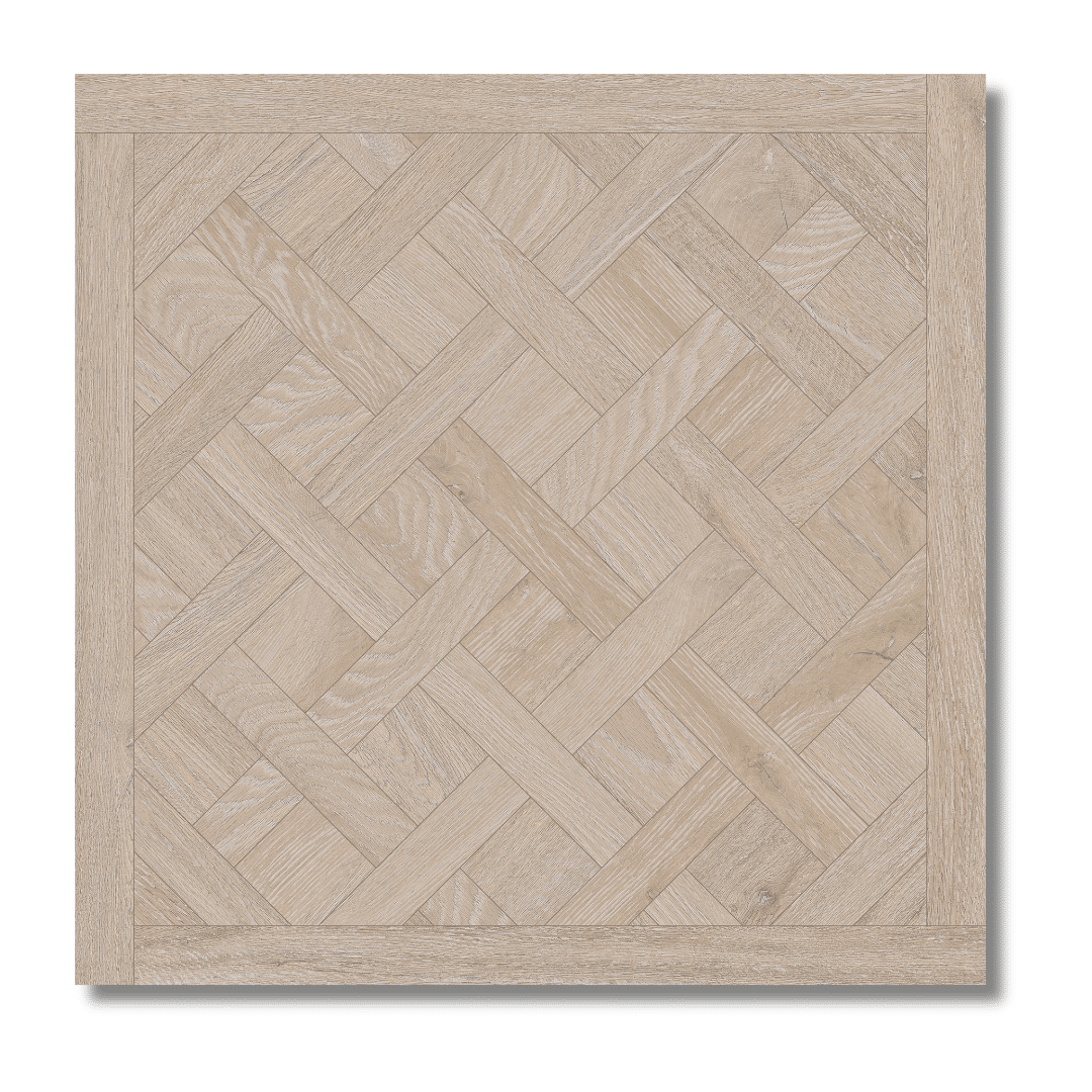 Brown polished porcelain wood effect tile for flooring