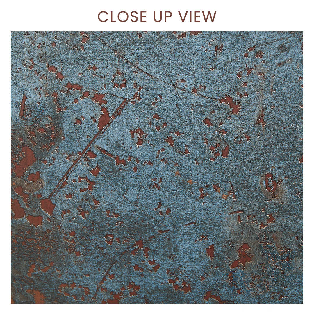 Dior Azul Blue 600x1200 Metalic Metal Effect Porcelain Tile - Close Up