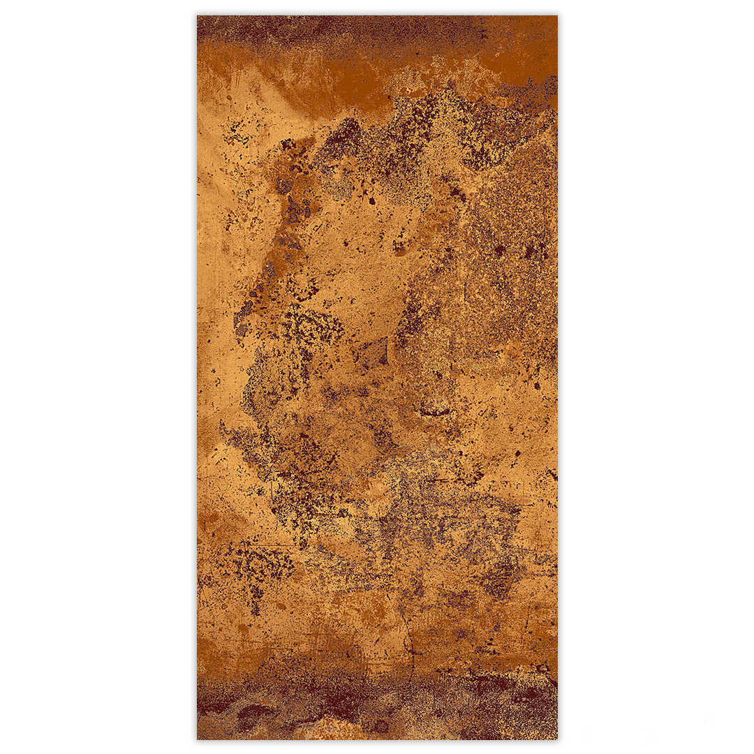 DPorcelain tile with gold metallic design and a polished finish. 600x1200 Matt Metal Effect Porcelain Tile - Main