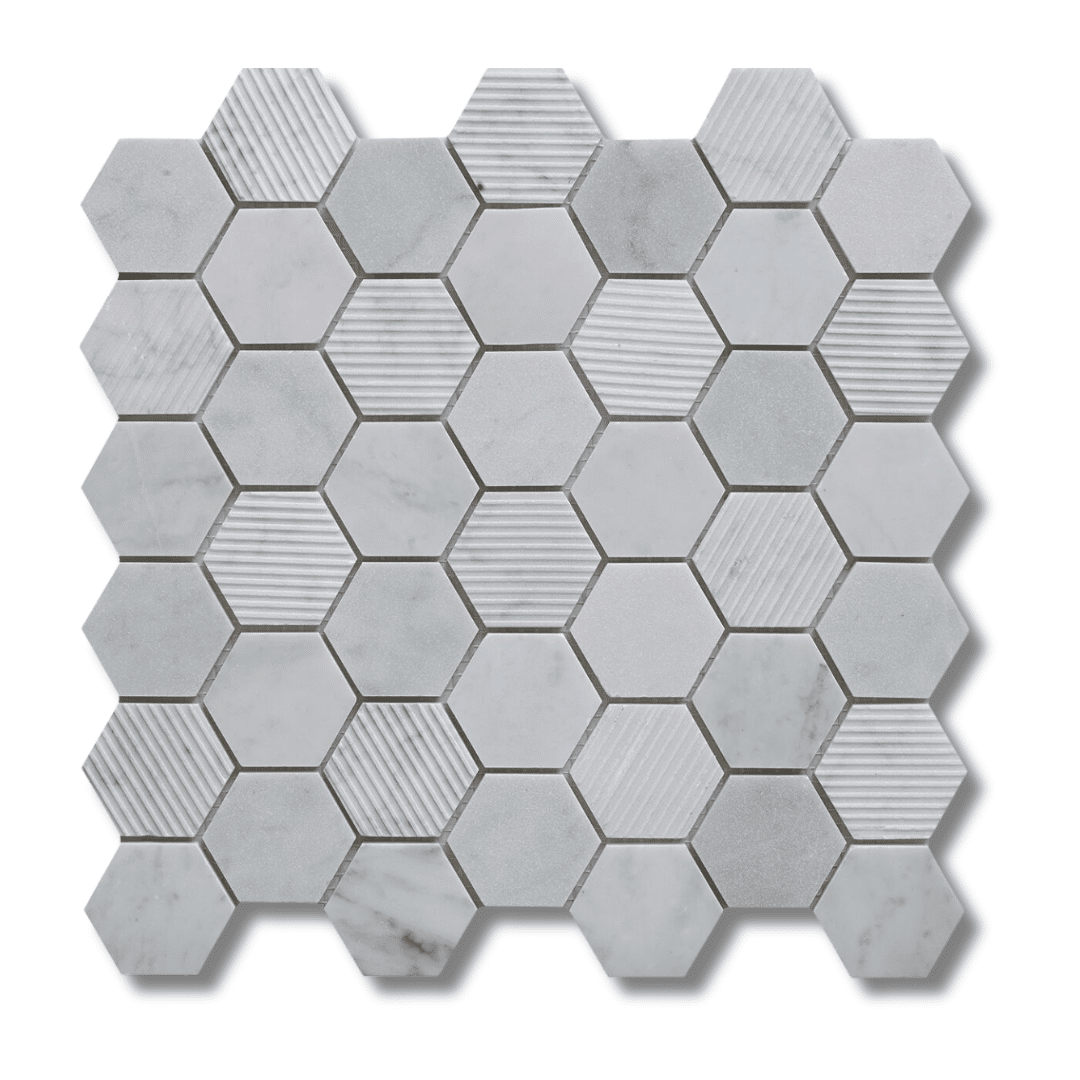 Galactic black glass metal glossy stone effect mosaic tiles