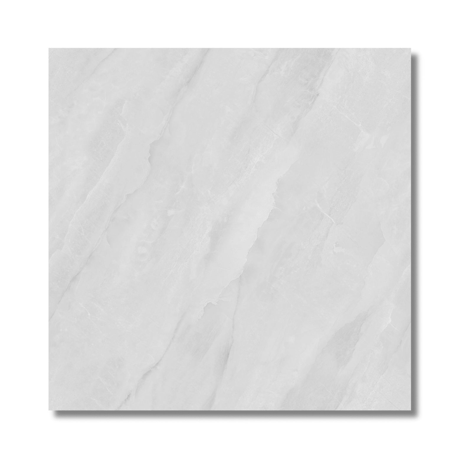 Large format glossy floor tile Graphite Veins