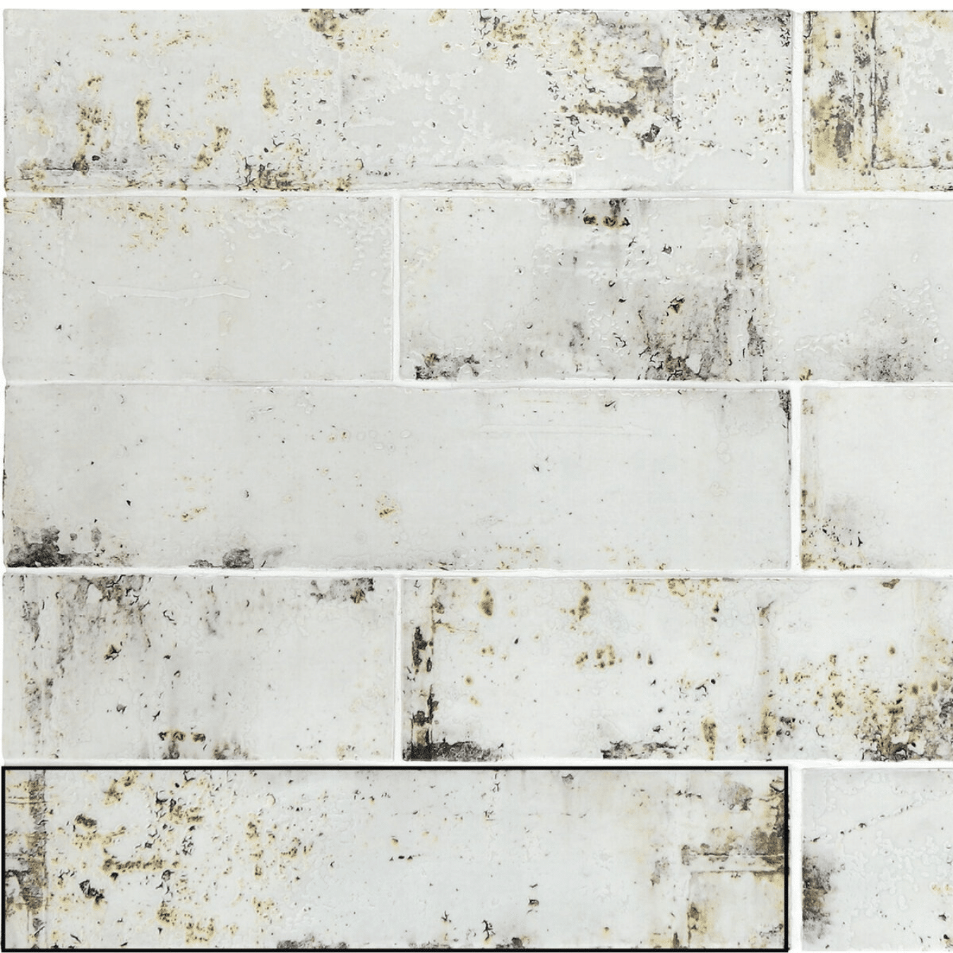 Gloss and matt finish tiles