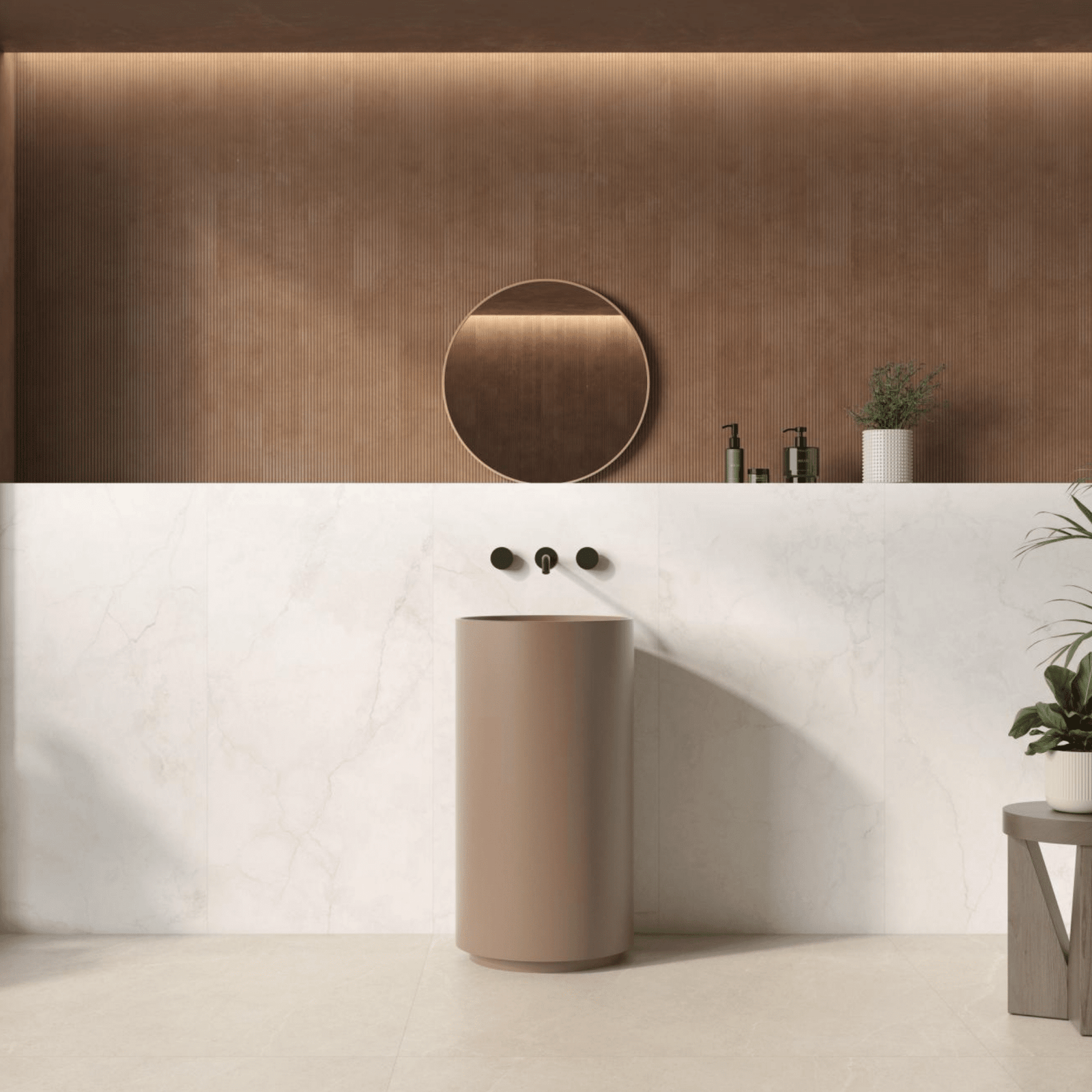 Blanco polished porcelain floor tile Tresana