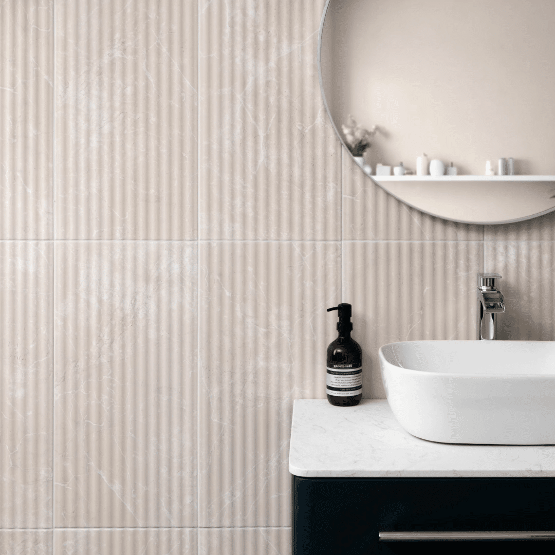 Elegant Imperial Warm White matt ceramic wall surface