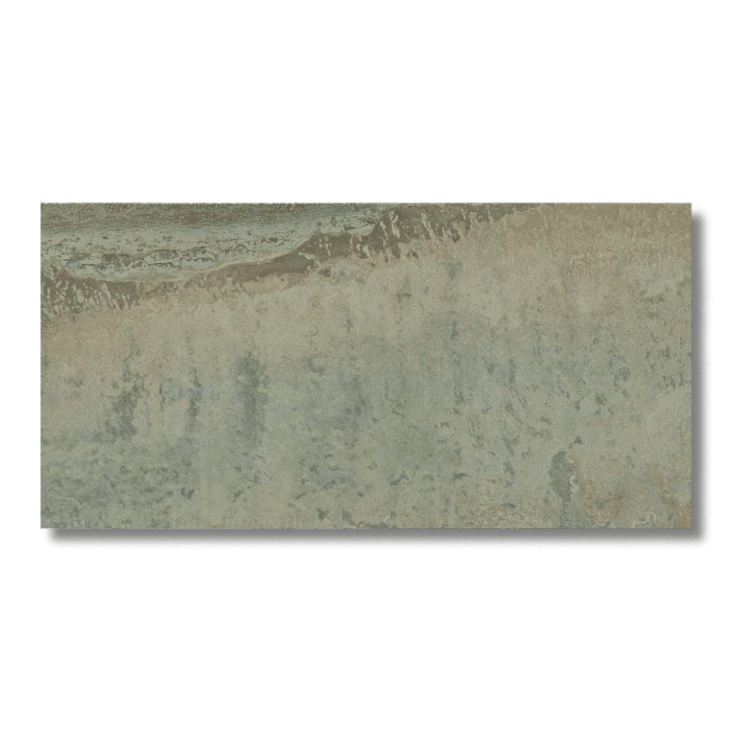 Green lappato porcelain bathroom wall and floor tile