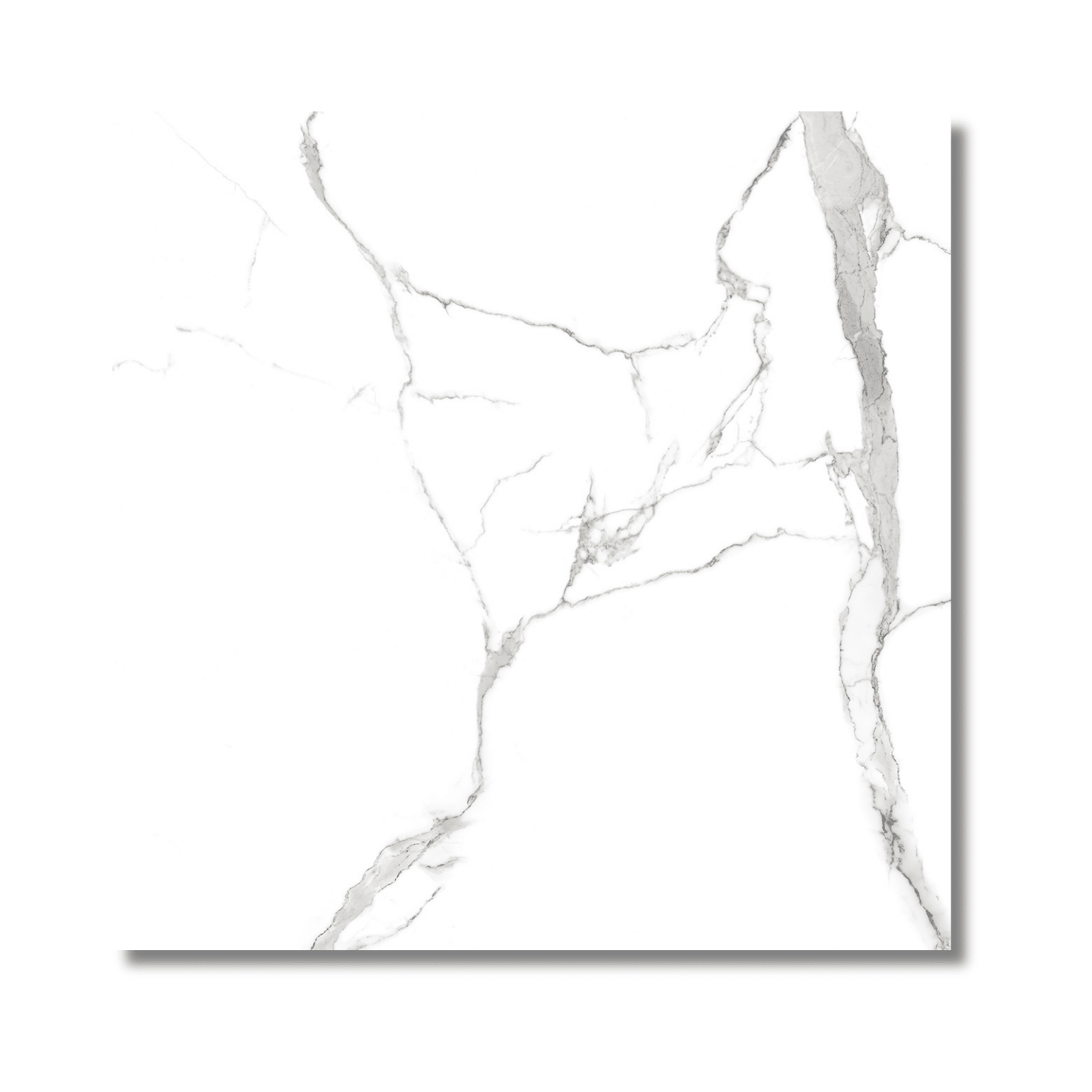 Kashmir White glossy porcelain floor tile