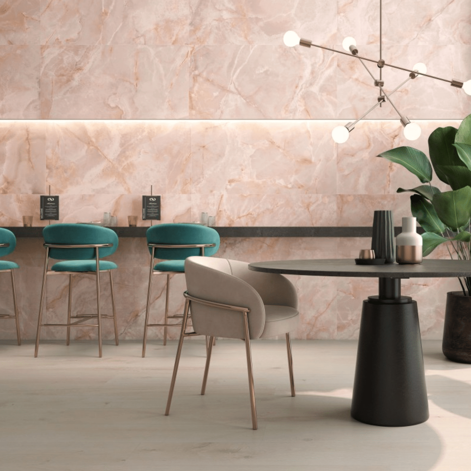 Pamesa Lux Noor Peach tiles