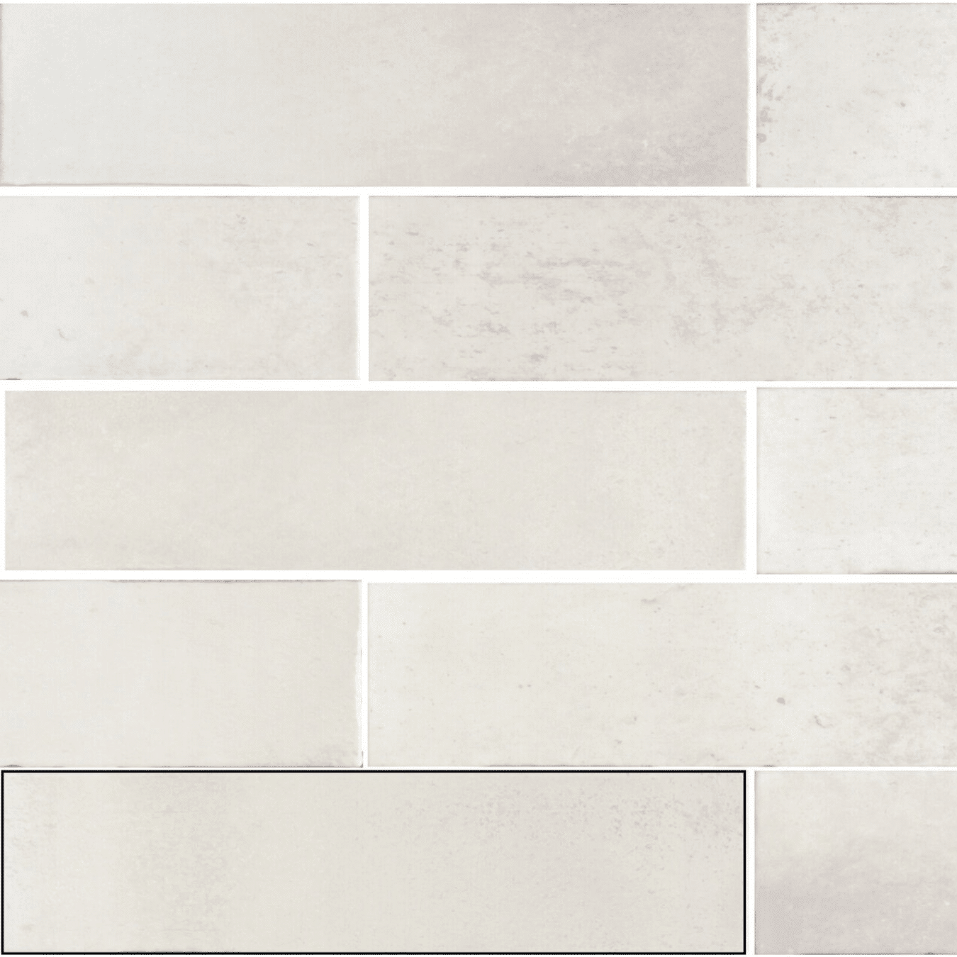 White metro wall tiles