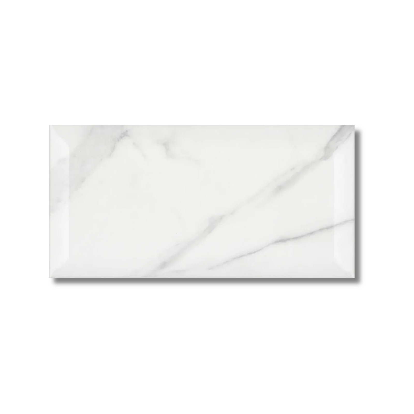 metro calacatta gloss tile close-up