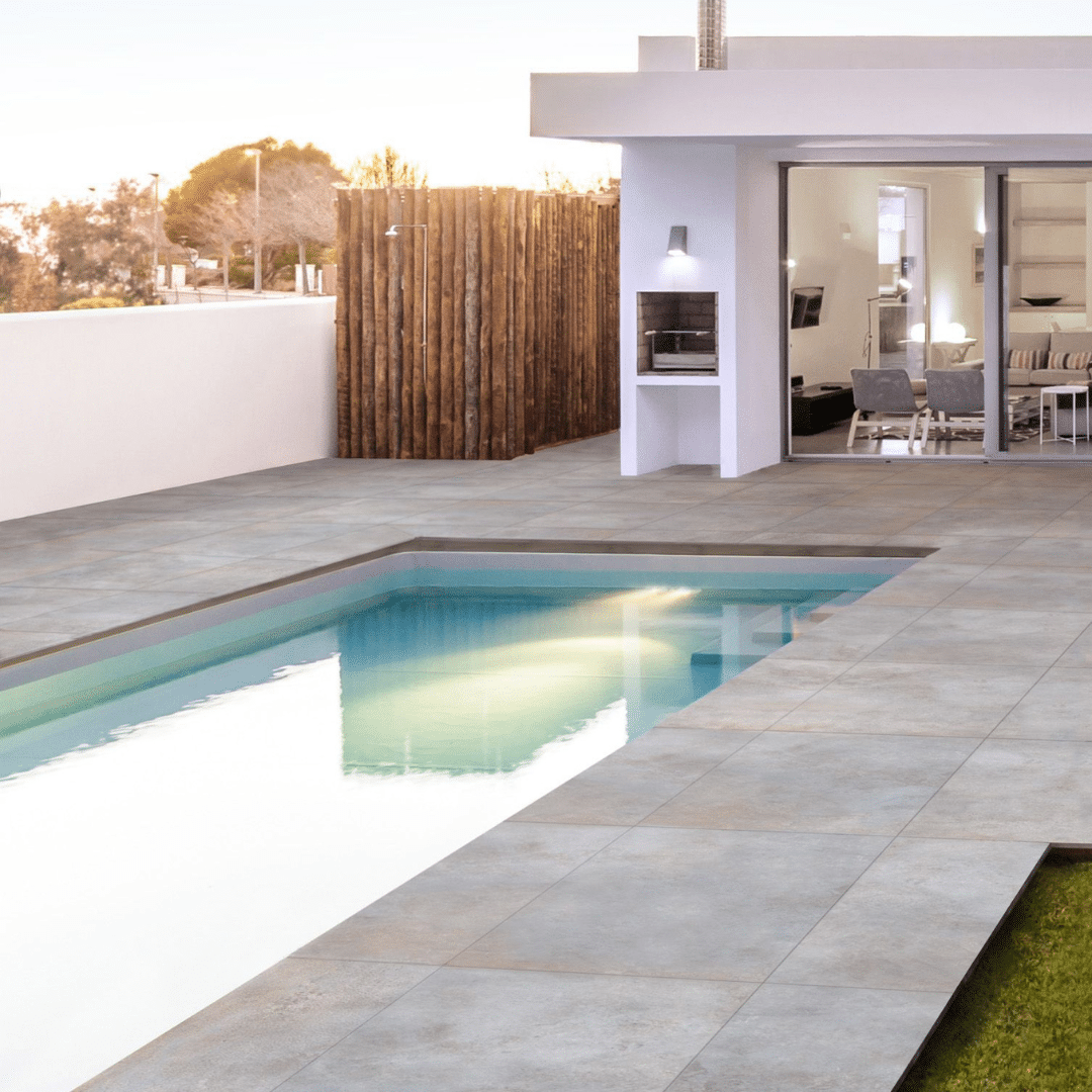 Elegant Magnetic Grey porcelain metallic finish tiles