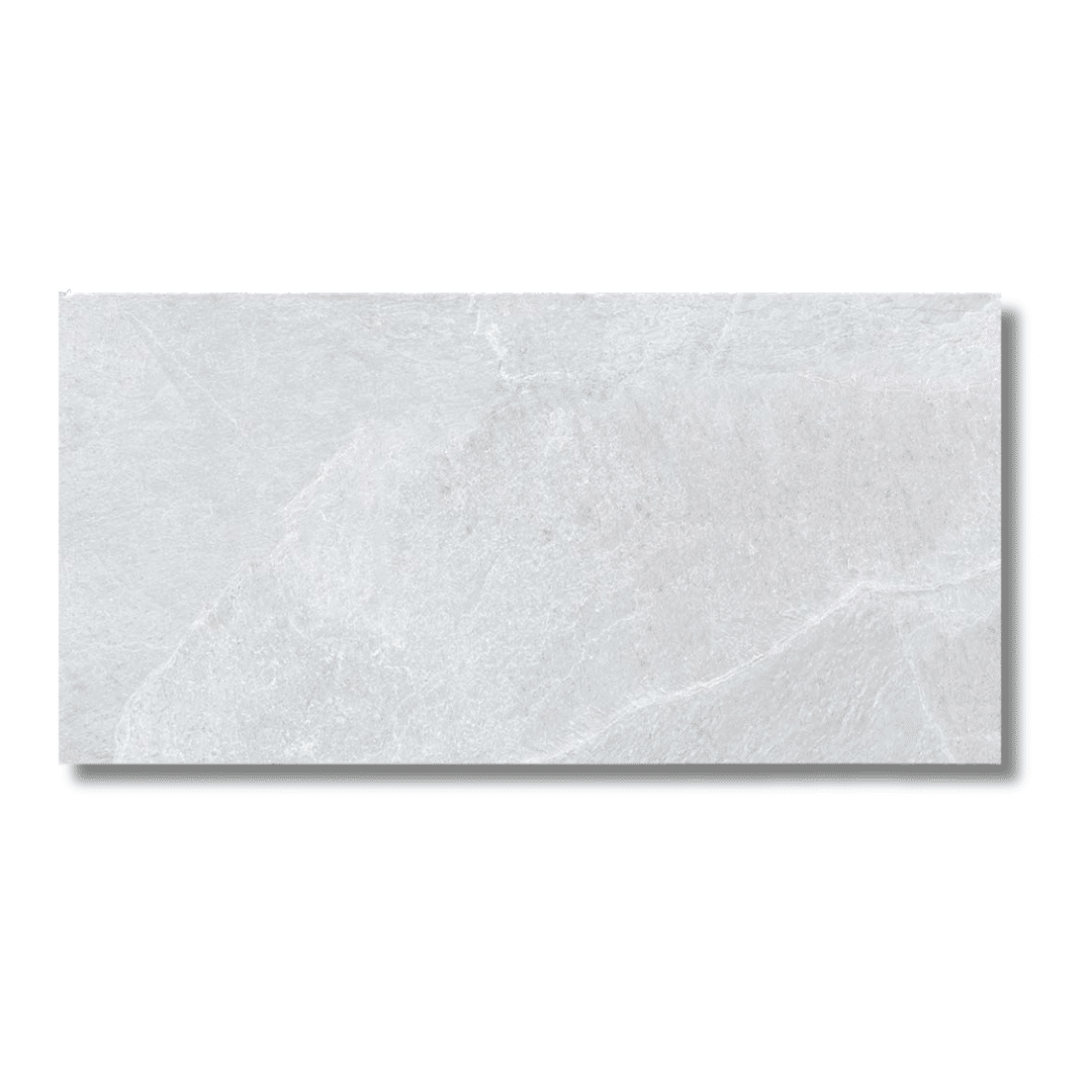 Masaya White stone effect lappato finish porcelain tile