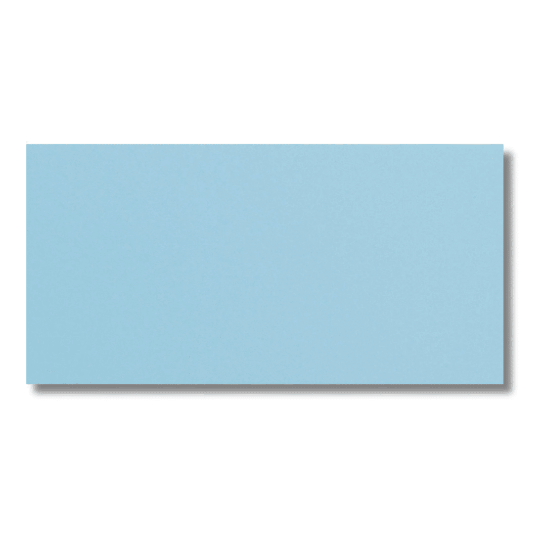 Soft matt finish ceramic tiles in Aire Blue shade
