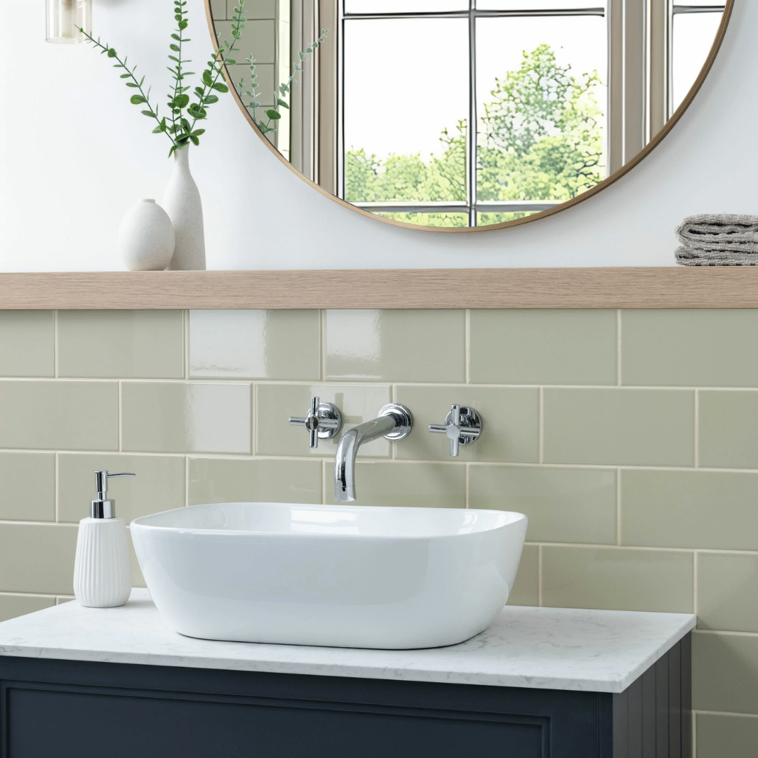 Stylish pink ceramic wall tiles offering reflective gloss