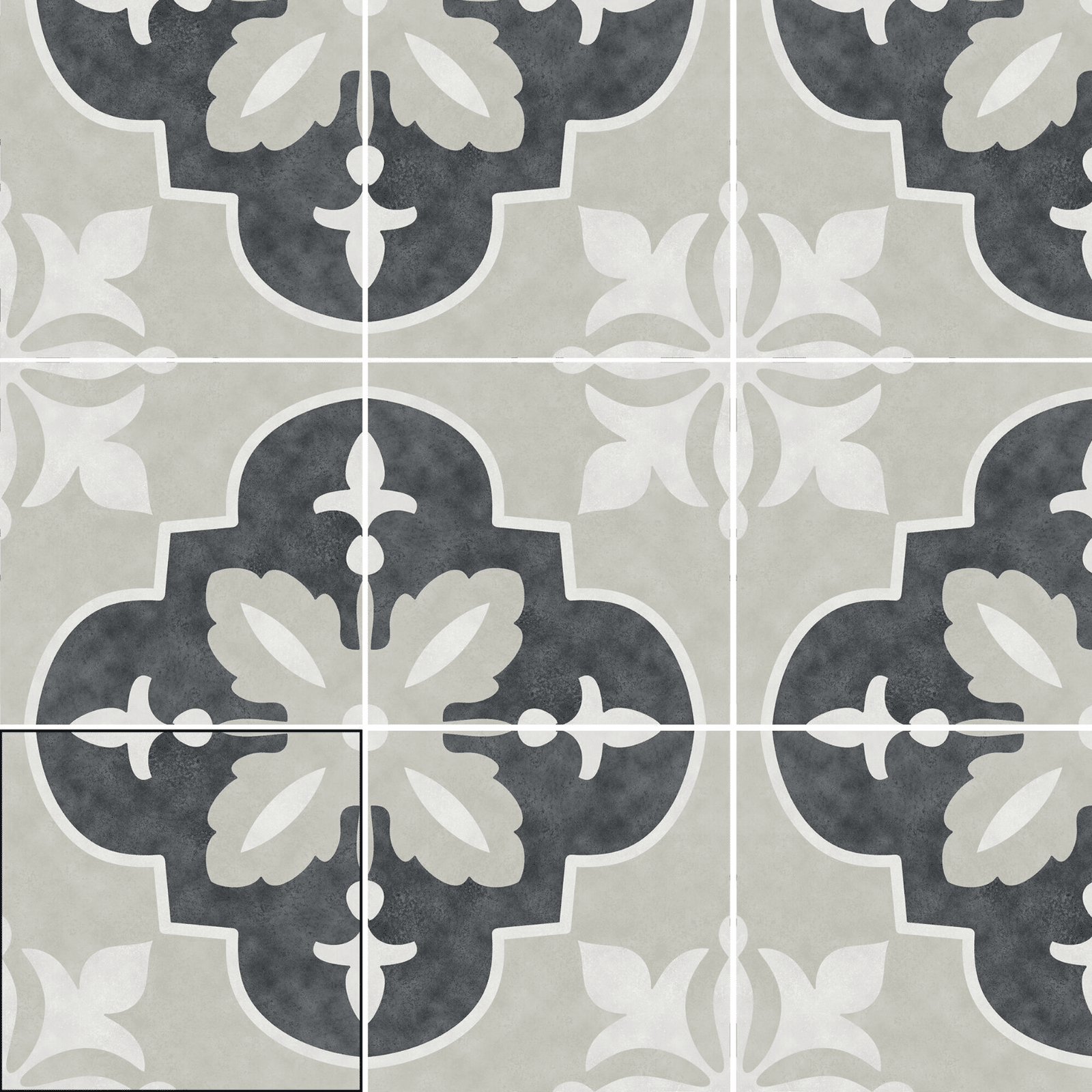 Norina Coal wall and floor tiles