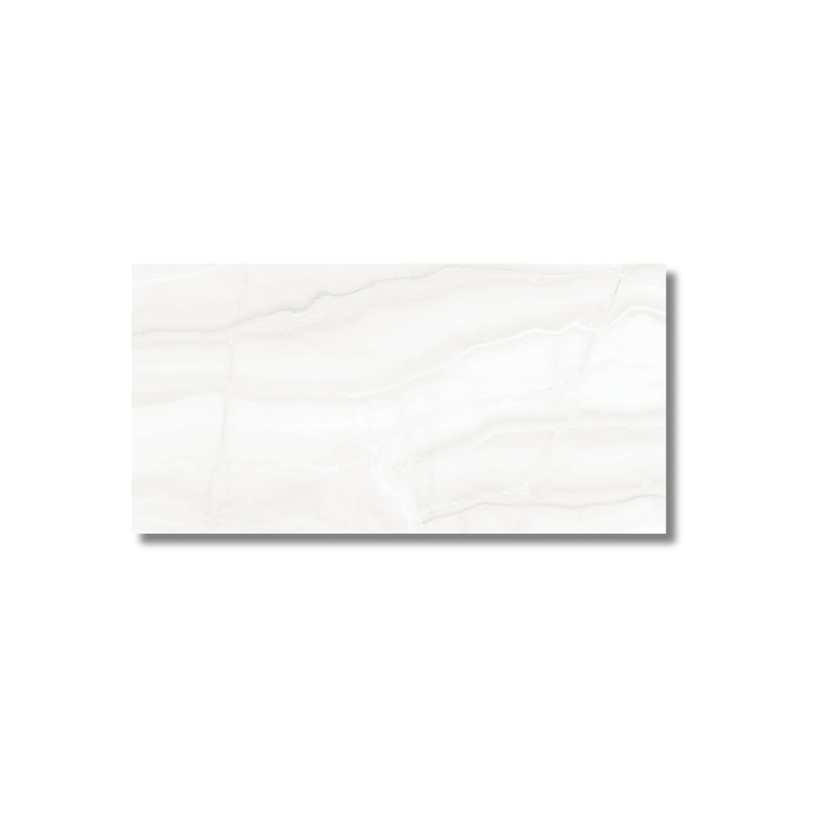 Large format Onice Bianco porcelain tile