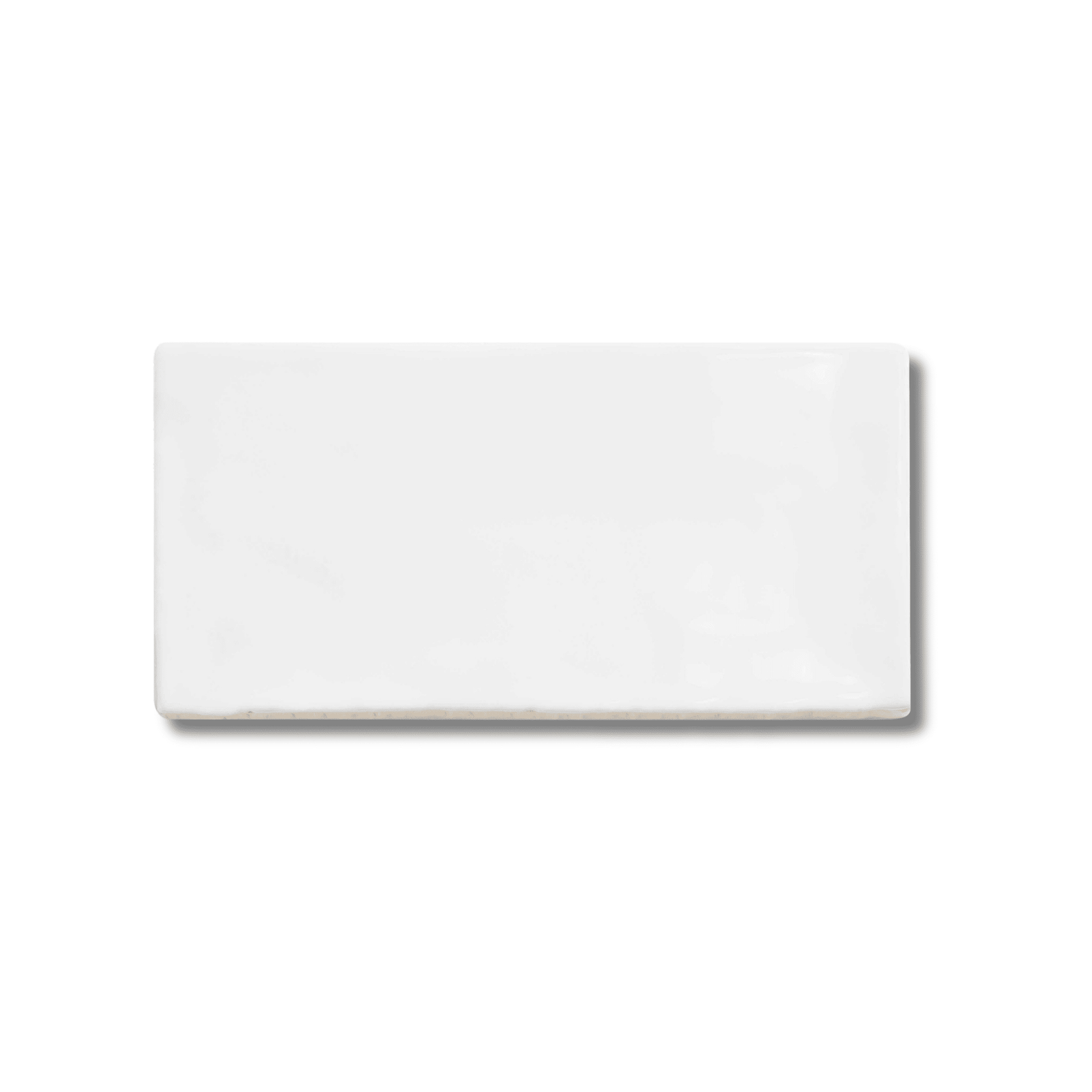 Handmade White ceramic wall tile