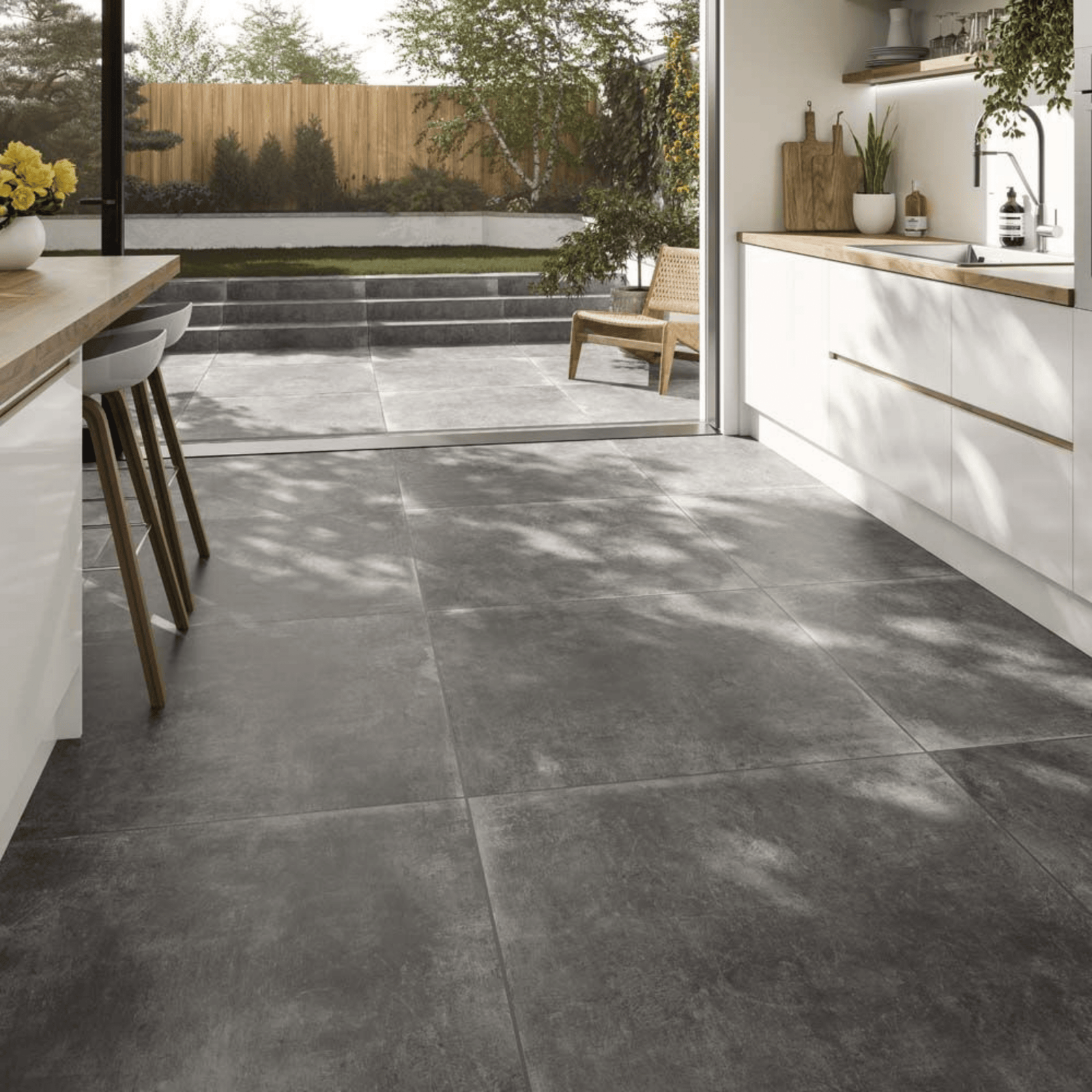 Loft Grey matt finish floor tile