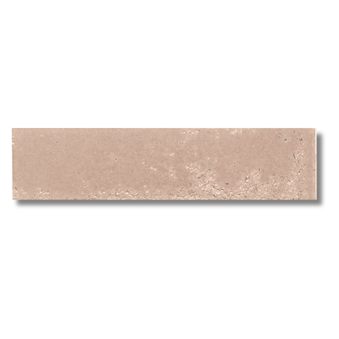 Pukkaia Pale Rose glossy ceramic metro wall tiles