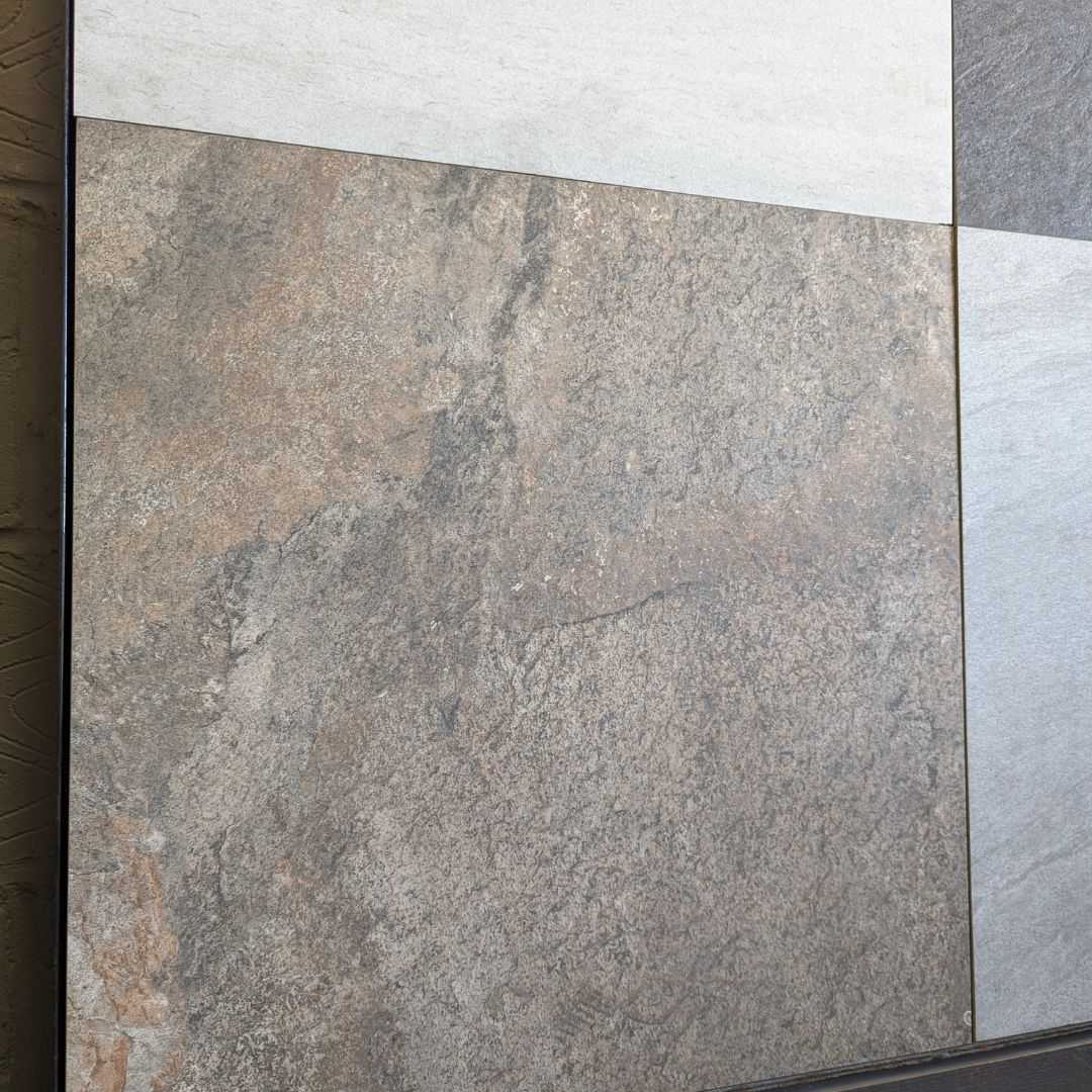 Rocky Bruno Brown 600x600 Rough Matt Outdoor Tile - Real Image 3