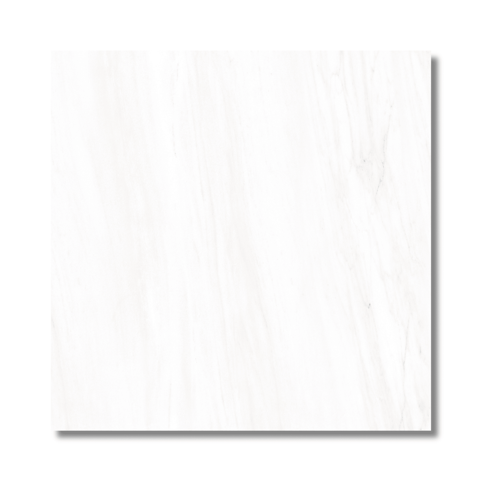 Gloss white porcelain floor tile
