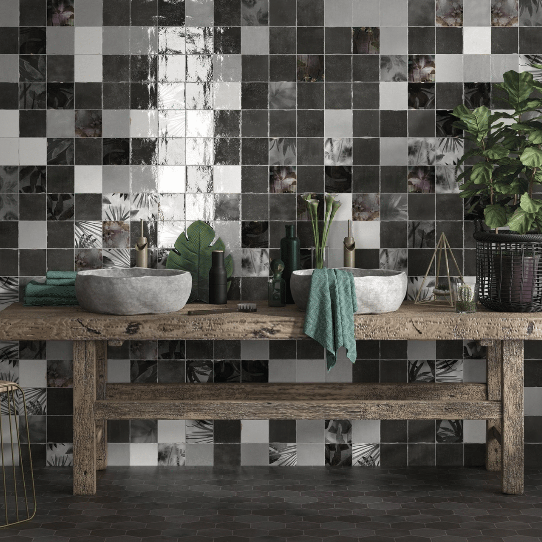 Glossy ceramic Suque Turquesa decorative turquoise wall tiles