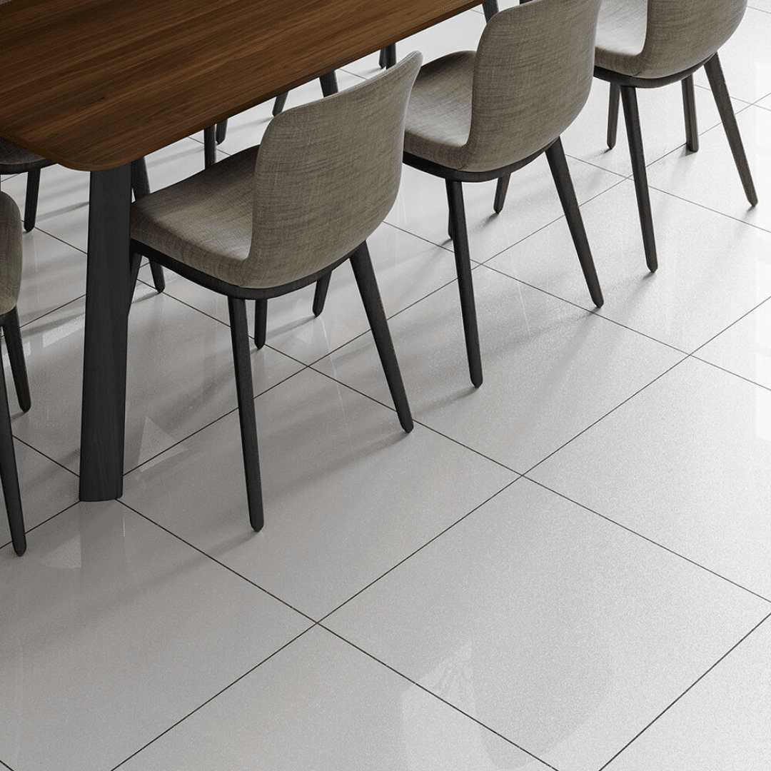 Clean white porcelain tiles suitable for wall and floor
