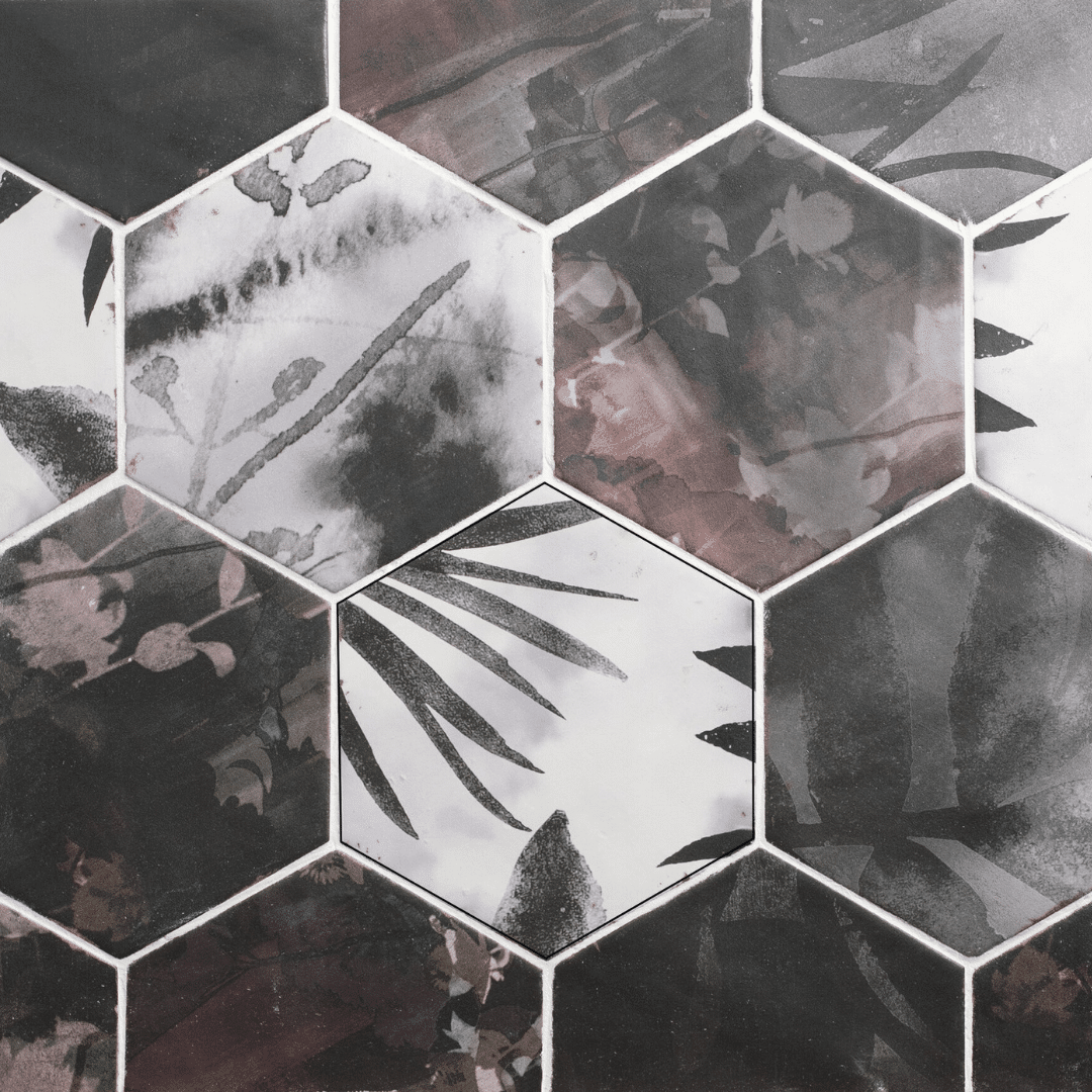 Bold Tuaric Turquesa Mix porcelain matt decor tiles