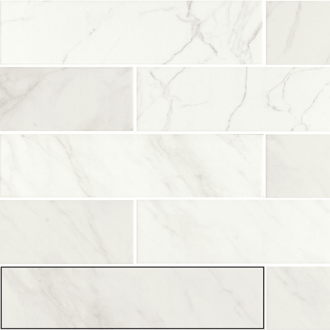 Veyrona White ceramic matt decorative wall tiles