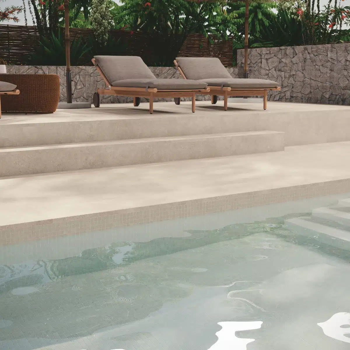 Wabi Sabbia Lappato porcelain tile used in bathroom