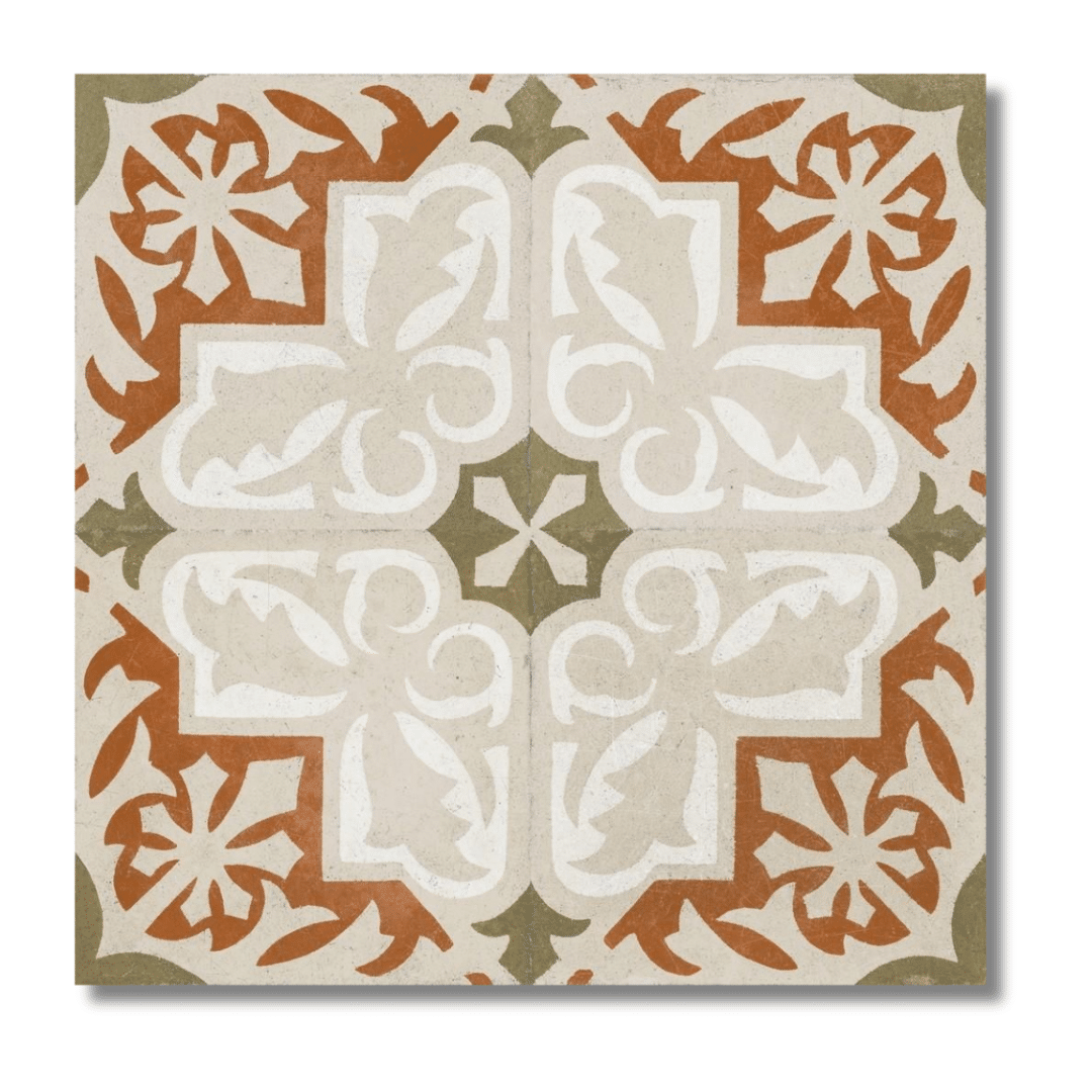 Terracotta ceramic decor tile for bathroom and hallway