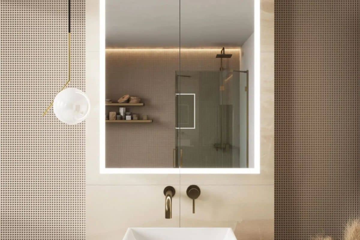What are the benefits of bathroom mirrors with lights?