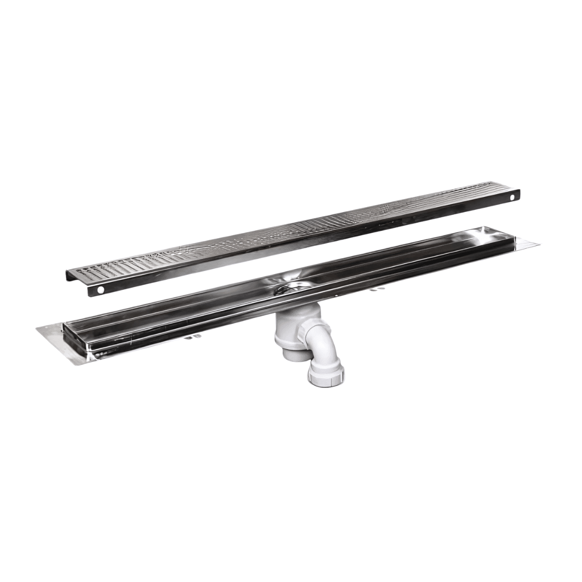Channel/Linear Drain Shower Tray – 900x900mm – 30mm Thick – Offset Drain