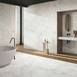 Cream matt porcelain floor tile for warm