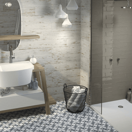 Glossy ceramic Aurea Taupe tiles