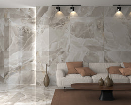 Iceland Topaz floor tile in bathroom