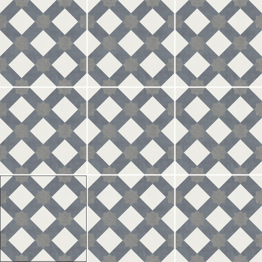 Silver decorative porcelain tiles