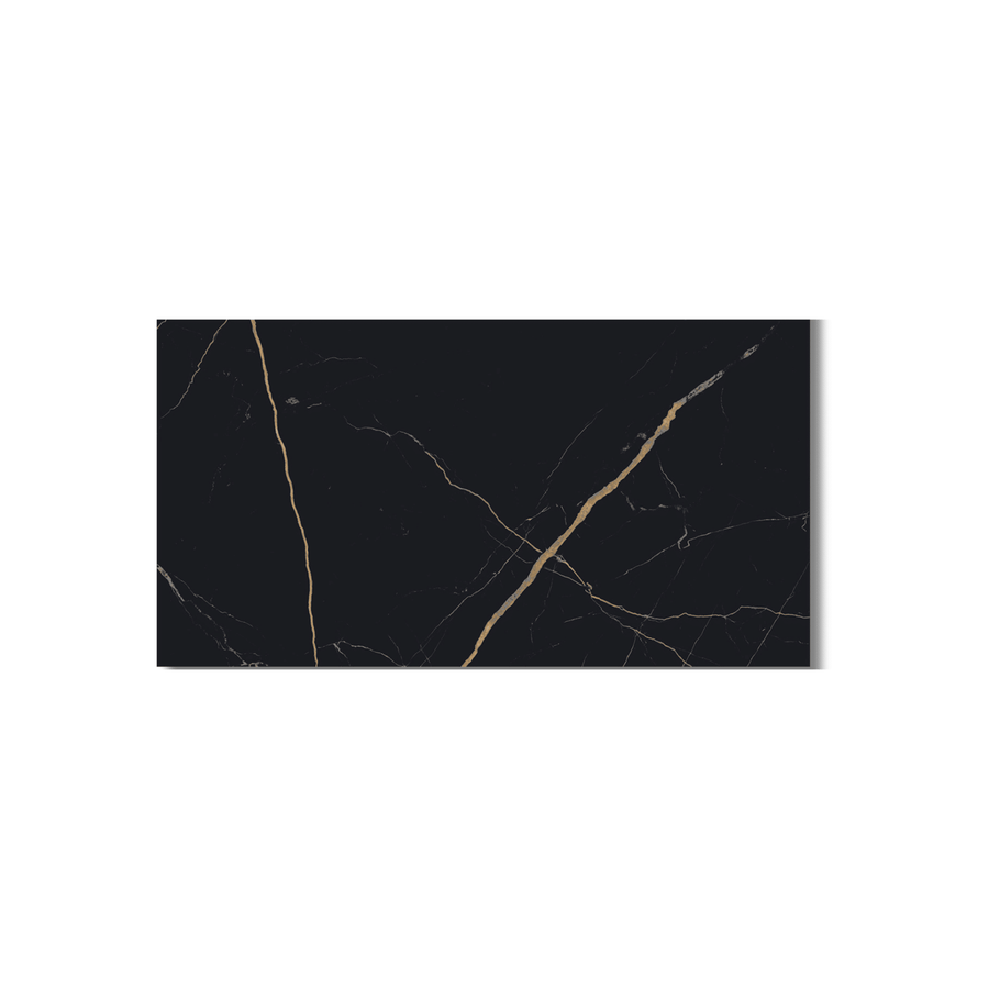 ATL Black gloss porcelain floor tile