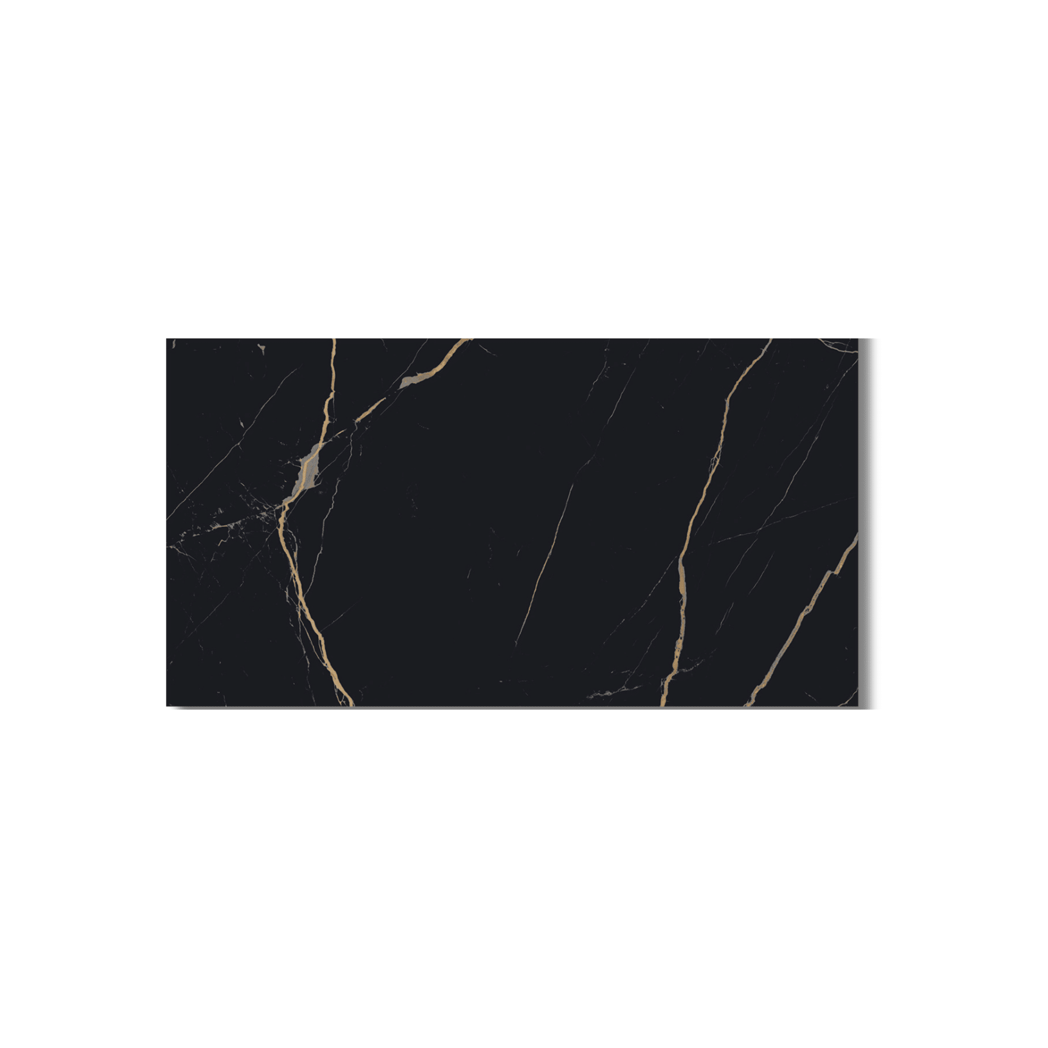 Glossy black porcelain tile 600x1200mm