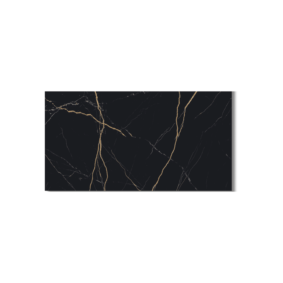 Modern black gloss porcelain surface