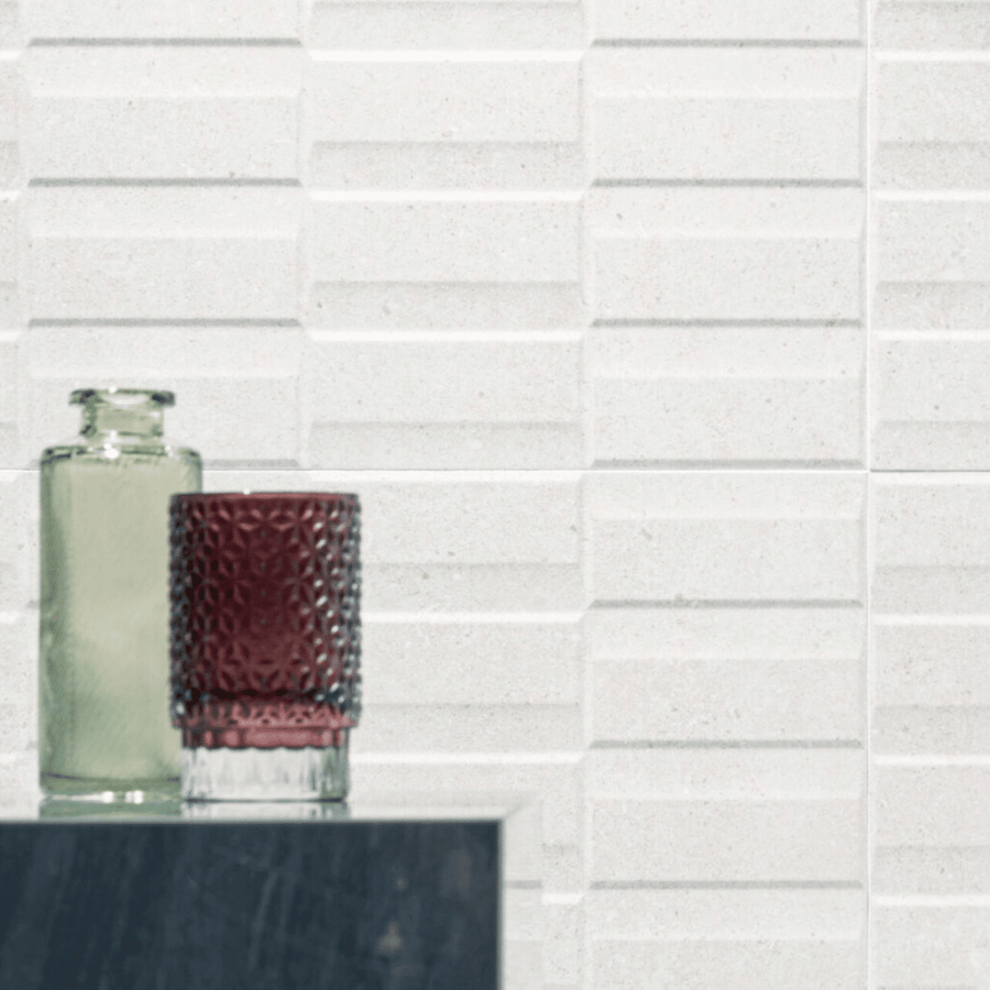 Elegant Acron White Exact Décor matt ceramic wall tiles